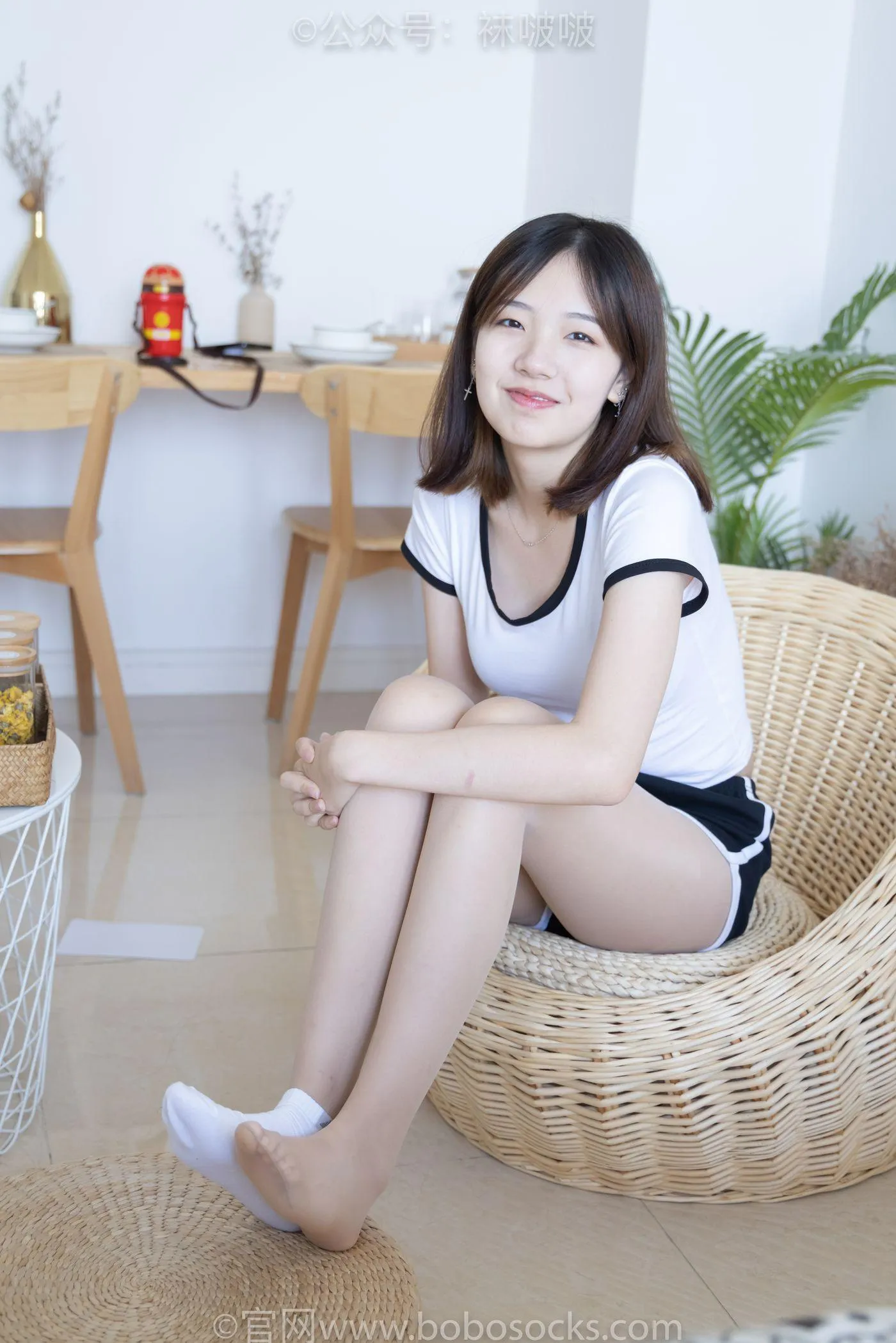 [BoBoSocks袜啵啵]NO.026 小甜豆-体操服、空军一号、白棉袜、肉丝 [149P]插图6